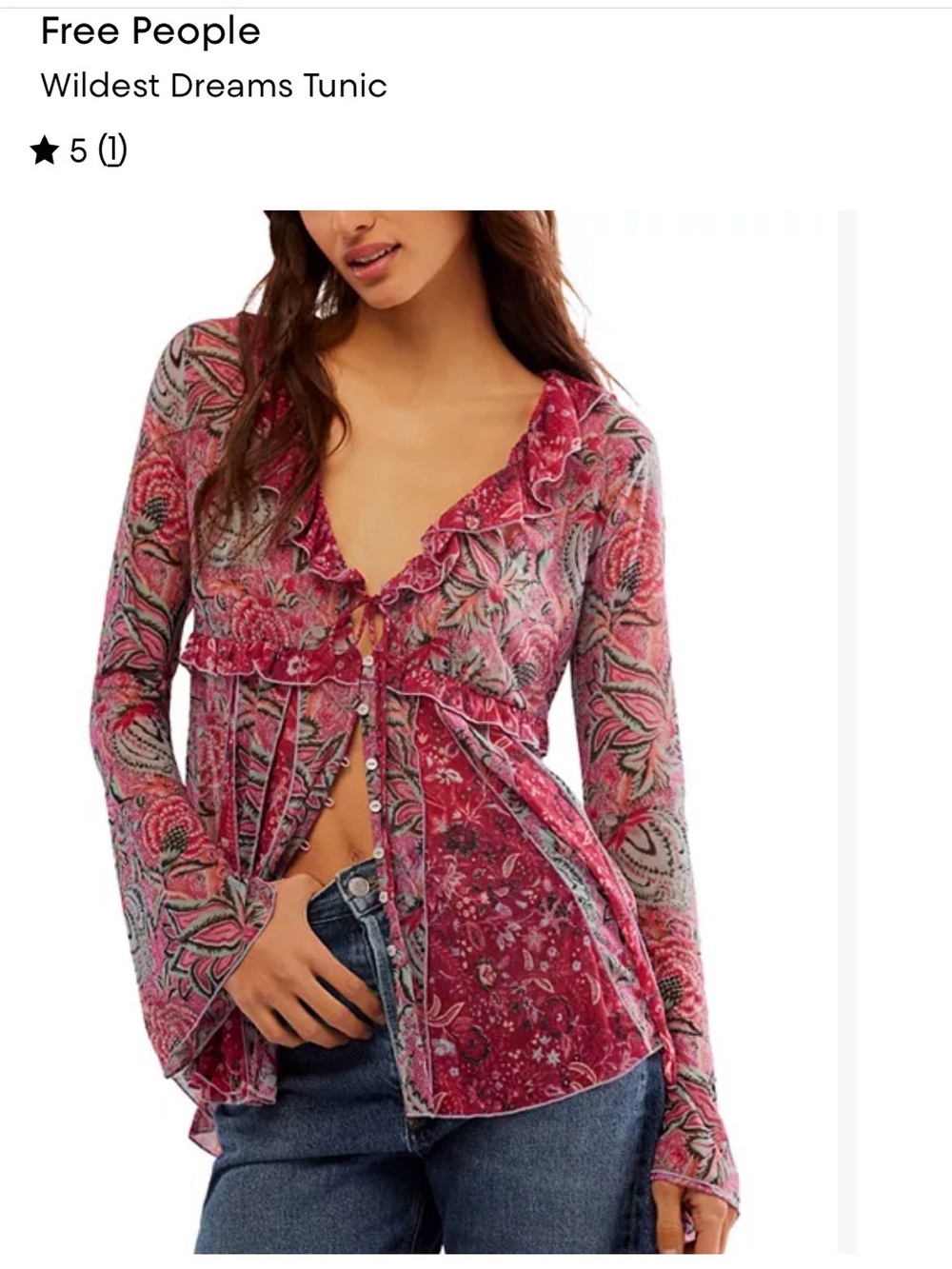 Free People Wildest Dreams Tunic